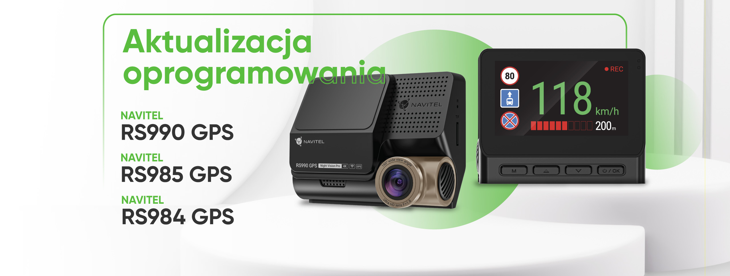 Nowa aktualizacja oprogramowania dla wideorejestratorów NAVITEL RS984 GPS, RS985 GPS i RS990 GPS