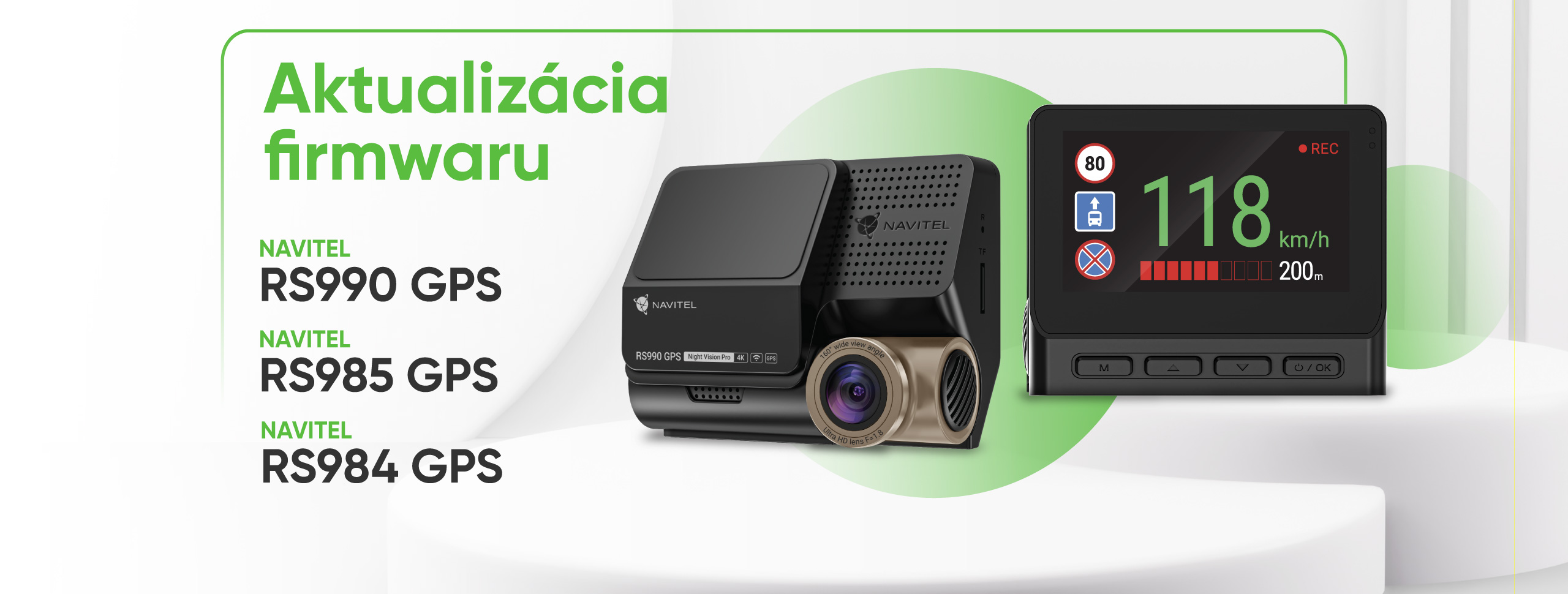 Nová aktualizácia firmvéru pre kamery NAVITEL RS984 GPS, RS985 GPS a RS990 GPS Nová aktualizácia firmvéru pre kamery NAVITEL RS984 GPS, RS985 GPS a RS990 GPS