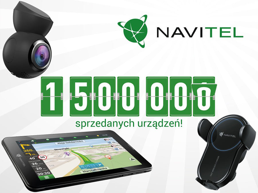 1,5 miliona sprzedanych urządzeń NAVITEL®