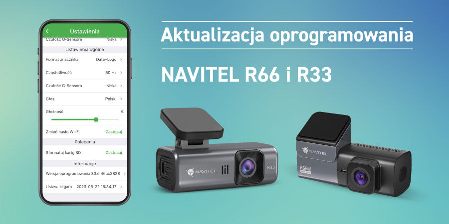 Aktualizacja oprogramowania dla wideorejestratorów R33 i R66
