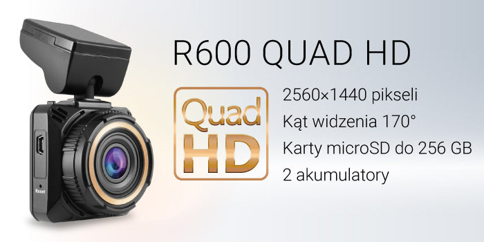 R600 Quad HD – kamera samochodowa dla wymagających