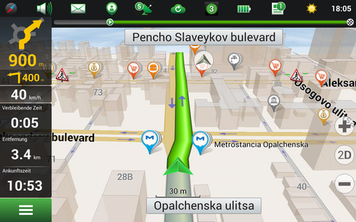 Navitel Navigator. Bulgarien